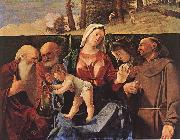 Lorenzo Lotto Madonna and Child with Saints oil